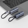 USB-хаб 3 в 1 USB-C - USB-A3.0 + USB-C PD100Вт + HDMI (серый) (Изображение 4)