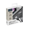 Дата-кабель 3 в 1: micro USB, USB-C, Ligthning, алюминий, 1.2м (Изображение 5)