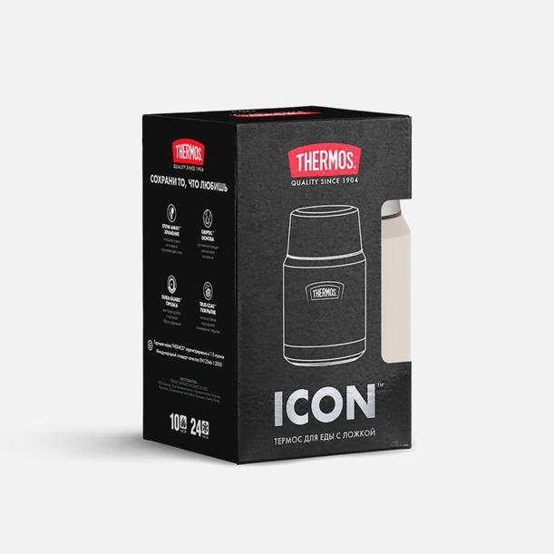 Термос для еды Icon 470, бежевый (Изображение 10)