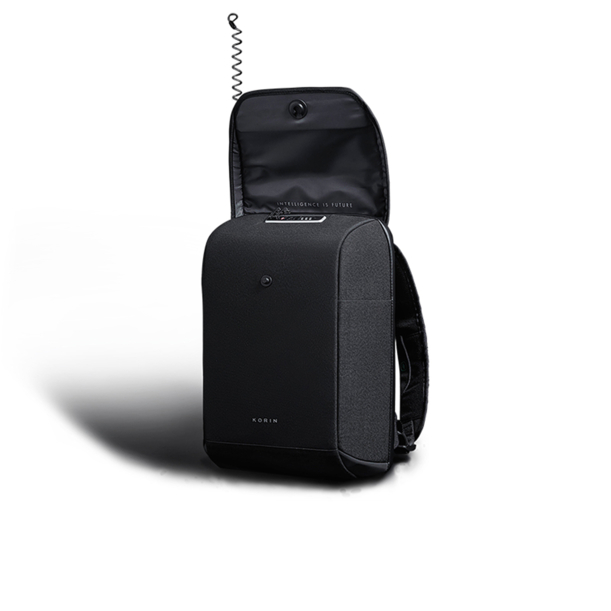 Рюкзак KORIN ClickPack X 45х32х15,5 см, с клапаном, черный (Изображение 5)