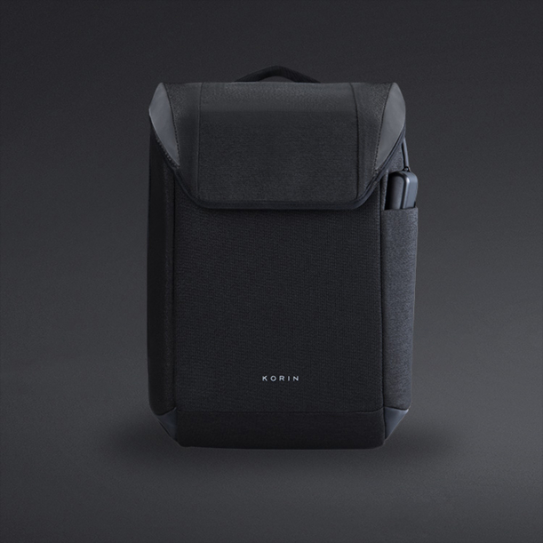 Рюкзак KORIN ClickPack X 45х32х15,5 см, с клапаном, черный (Изображение 8)
