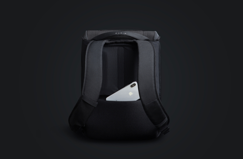 Рюкзак KORIN ClickPack X 45х32х15,5 см, с клапаном, черный (Изображение 13)