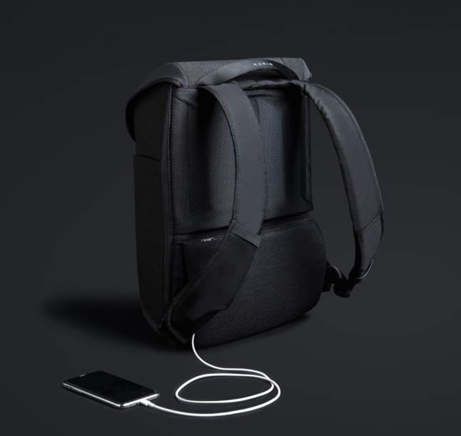 Рюкзак KORIN ClickPack X 45х32х15,5 см, с клапаном, черный (Изображение 14)
