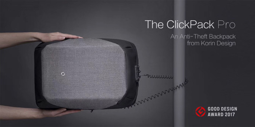 Рюкзак KORIN ClickPack Pro 46х34х16 см, комбинированный черный/серый (Изображение 12)