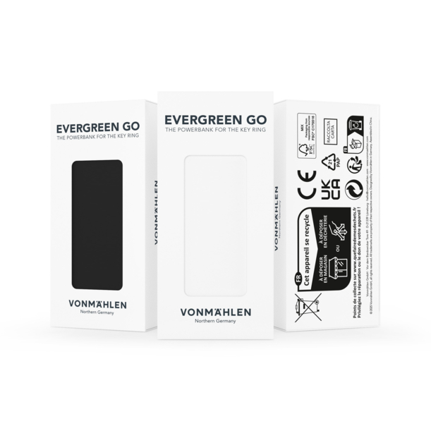 Внешний аккумулятор-брелок VONMAHLEN Evergreen Go, 1000 мАч (Изображение 4)