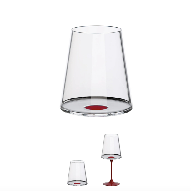 Хрустальный бокал для красного вина на магните Trebonn SplitGlass, 2 шт, 450 мл (Изображение 5)