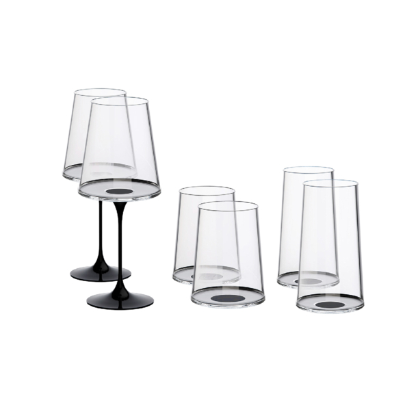 Хрустальный бокал для игристого вина на магните Trebonn SplitGlass, 2 шт, 320 мл (Изображение 5)