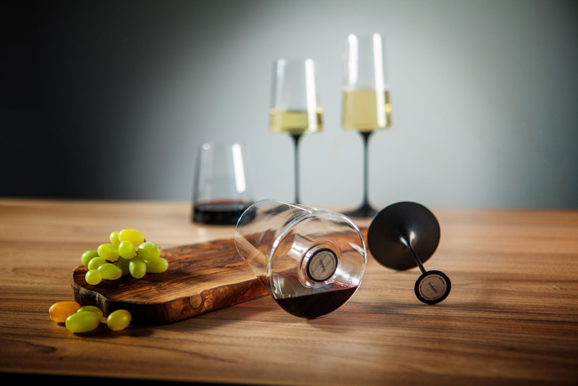 Хрустальный бокал для игристого вина на магните Trebonn SplitGlass, 2 шт, 320 мл (Изображение 12)