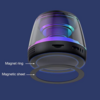 Колонка беспроводная MyTone Light  Magnet Sound, со светомузыкой, черная (Изображение 5)