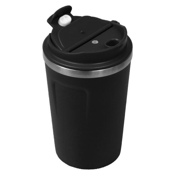 Термокружка Zencup вакуумная, стальная, 380 мл, черная (Изображение 3)