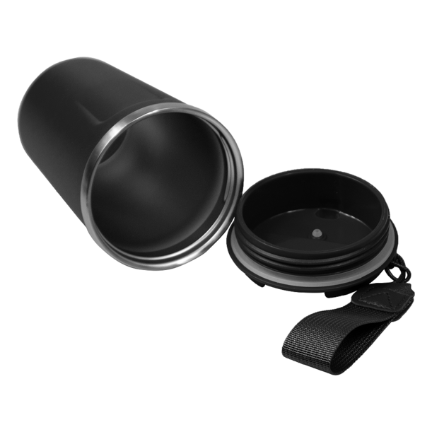 Термокружка Zencup вакуумная, стальная, 380 мл, черная (Изображение 5)