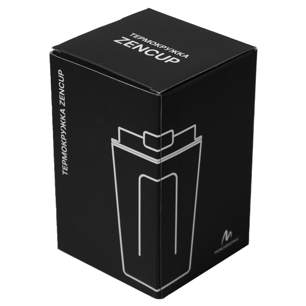 Термокружка Zencup вакуумная, стальная, 380 мл, черная (Изображение 6)
