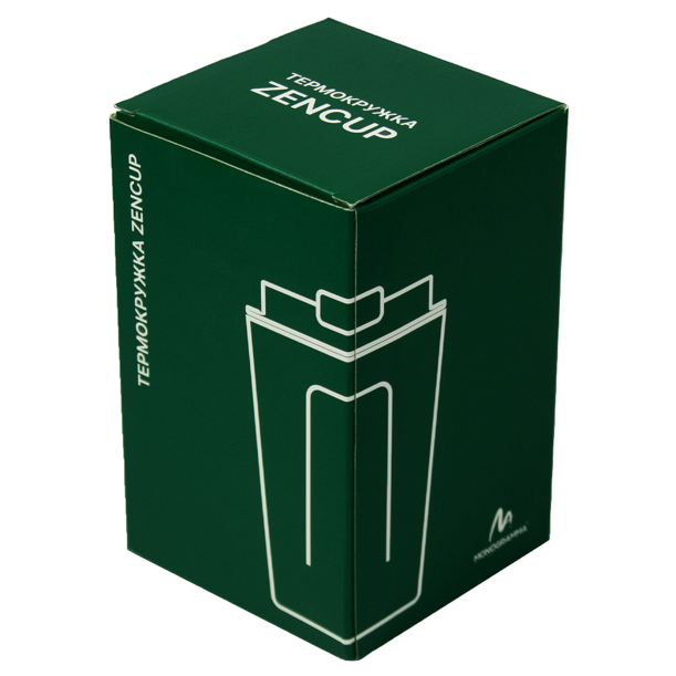 Термокружка Zencup вакуумная, стальная, 380 мл, зеленая (Изображение 6)