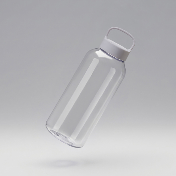 Бутылка для воды «Холв», 500 мл 500 мл (прозрачный/белый) (Изображение 1)