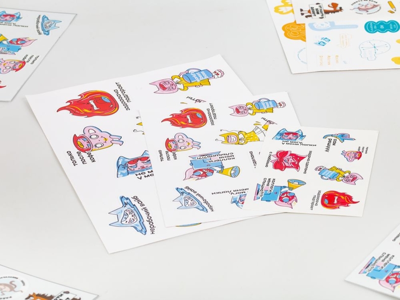 Наклейки ПВХ Sticker Pack на заказ (Изображение 2)