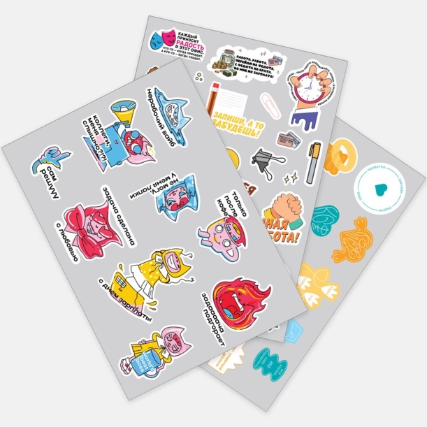 Наклейки ПВХ Sticker Pack на заказ, L (Изображение 1)