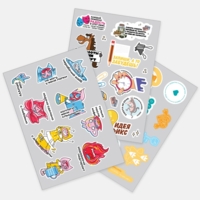 Бумажные наклейки Sticker Pack на заказ