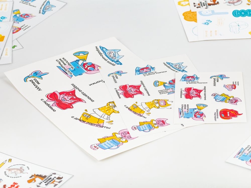 Бумажные наклейки Sticker Pack на заказ (Изображение 2)
