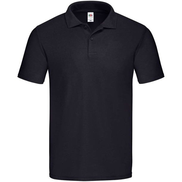 Поло мужское "Original Polo", черный_S, 100% х/б, 185г/м² (Изображение 1)