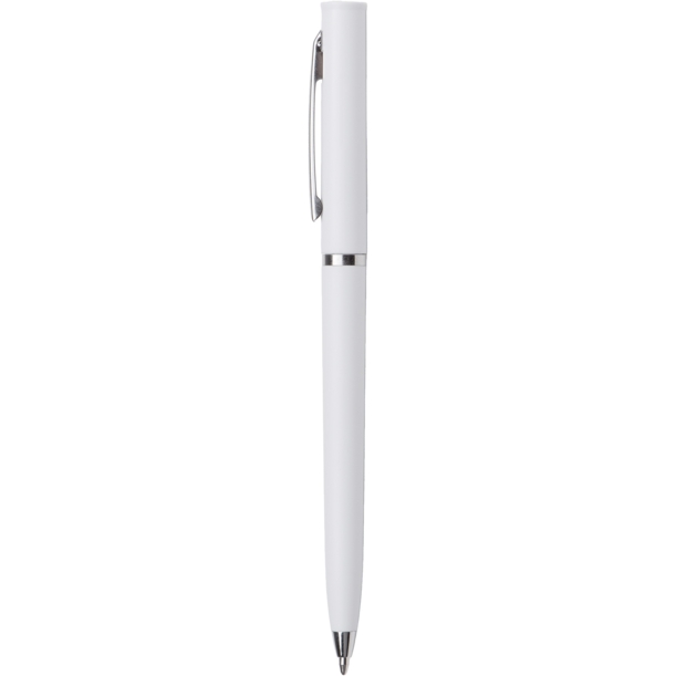 Ручка пластиковая шариковая «Navi Simple» (белый) (Изображение 4)