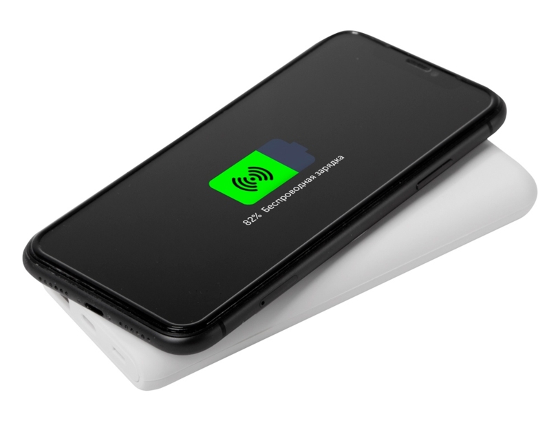Внешний беспроводной аккумулятор c QC/PD «Reload», 10000 mAh (белый) (Изображение 3)