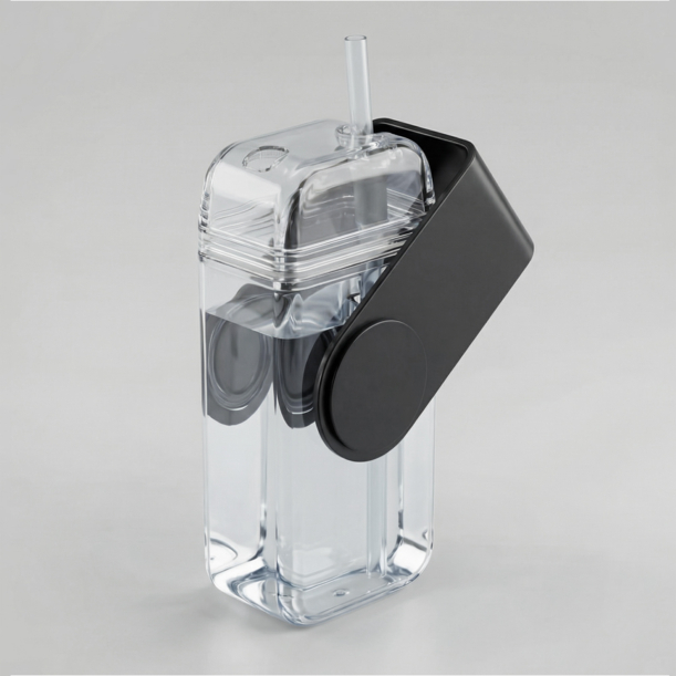 Бутылка для воды «JUICY DRINK BOX», 290 мл (черный) (Изображение 1)