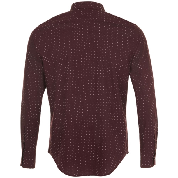 Рубашка мужская Becker Men, бордовая с белым, размер 3XL (Изображение 2)
