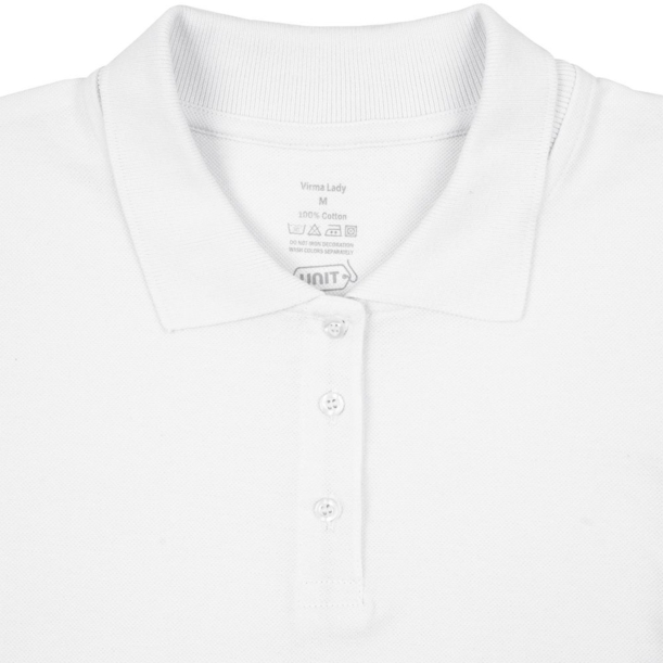 Рубашка поло женская Virma lady, белая, размер 3XL (Изображение 3)