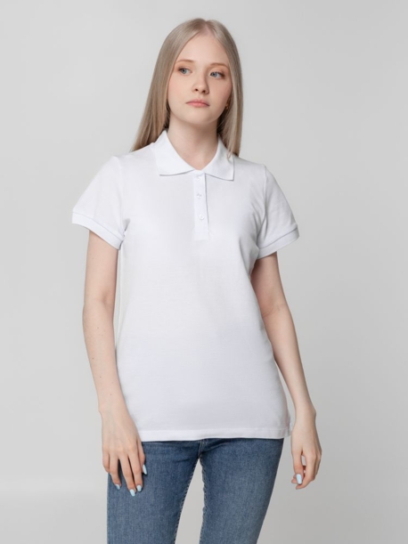Рубашка поло женская Virma lady, белая, размер 3XL (Изображение 5)