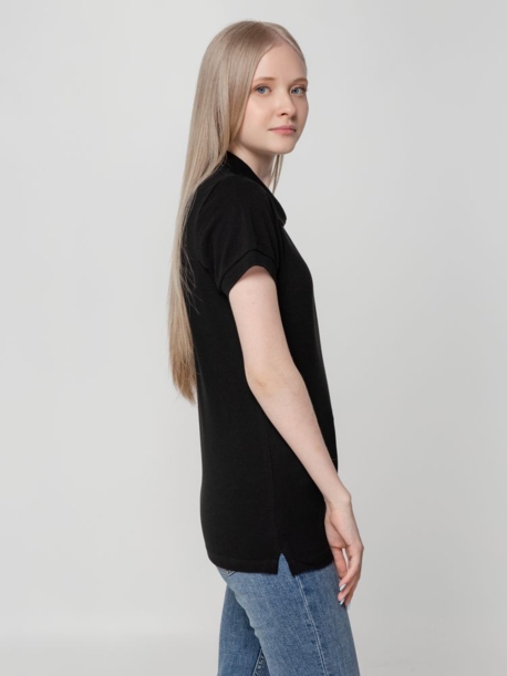 Рубашка поло женская Virma lady, черная, размер 3XL (Изображение 6)