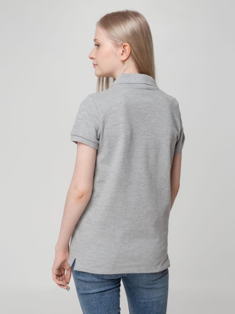 Рубашка поло женская Virma lady, серый меланж, размер 3XL (Изображение 7)