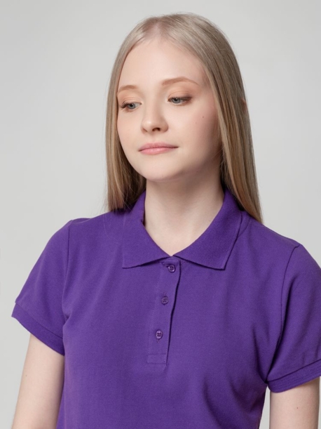 Рубашка поло женская Virma lady, фиолетовая, размер XXL (Изображение 7)