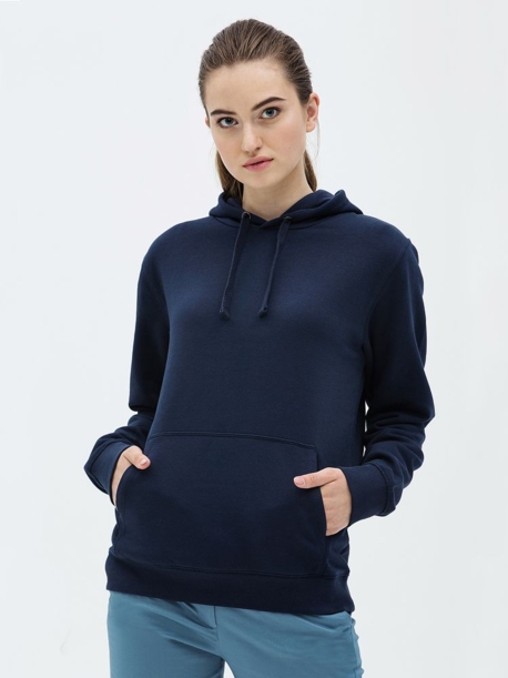 Толстовка унисекс Spencer, темно-синяя, размер XXL (Изображение 4)