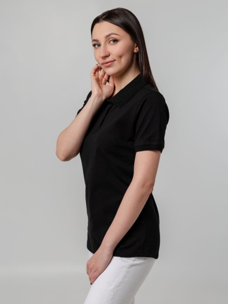 Рубашка поло женская Virma Stretch Lady, черная, размер XXL (Изображение 7)
