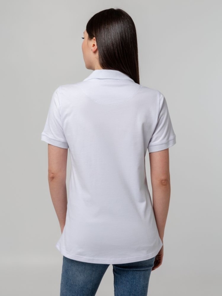 Рубашка поло женская Virma Stretch Lady, белая, размер XXL (Изображение 7)