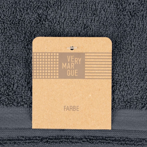 Полотенце Farbe, большое, темно-серое (Изображение 5)