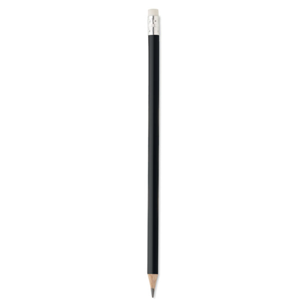 Natural pencil with eraser (черный) (Изображение 1)