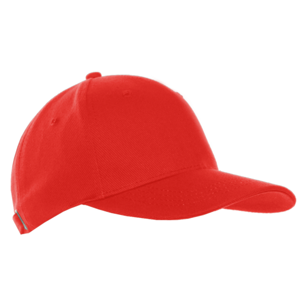 Бейсболка STAN 5 клиньев хлопок 330, 01 (Красный) (Изображение 2)