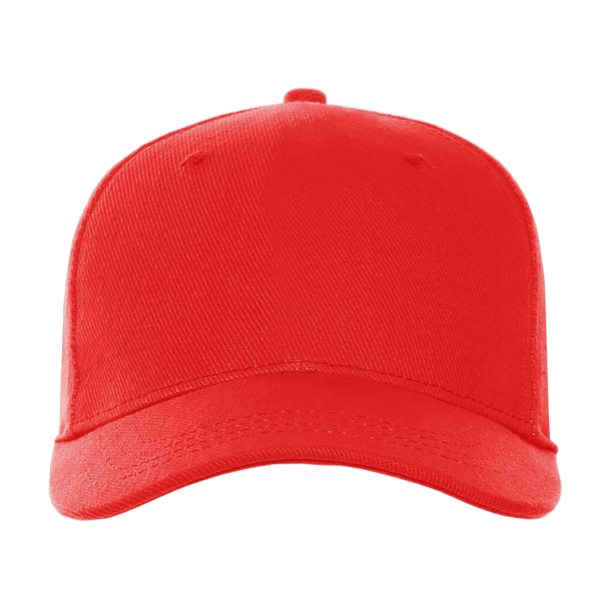 Бейсболка STAN 5 клиньев хлопок 330, 01 (Красный) (Изображение 3)