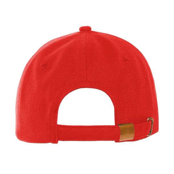 Бейсболка STAN 5 клиньев хлопок 330, 01 (Красный) (Изображение 5)