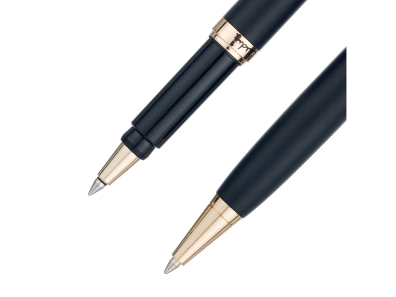 Набор «ПАРА (PEN&amp;PEN)»: ручка шариковая, ручка-роллер (черный) (Изображение 8)