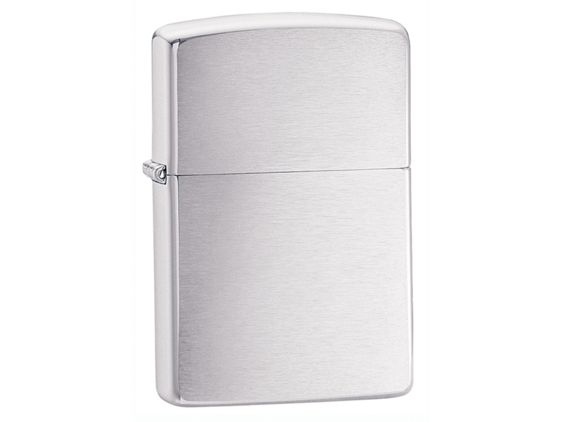 Зажигалка ZIPPO Classic с покрытием Brushed Chrome (серебристый) (Изображение 1)