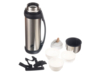 Термос широкий с ручкой, 2200 мл (серебристый) (Изображение 2)