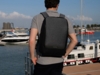 Водостойкий антикражный рюкзак FlexPackPro для ноутбука 15.6" (серый/черный) (Изображение 16)