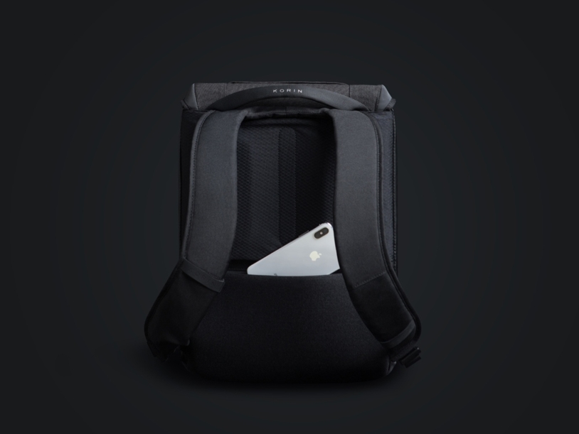 Водостойкий антикражный рюкзак Clickpack для ноутбука 15.6" (Изображение 13)