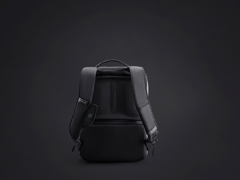 Водостойкий антикражный рюкзак Clickpack для ноутбука 15.6" (черный) (Изображение 22)