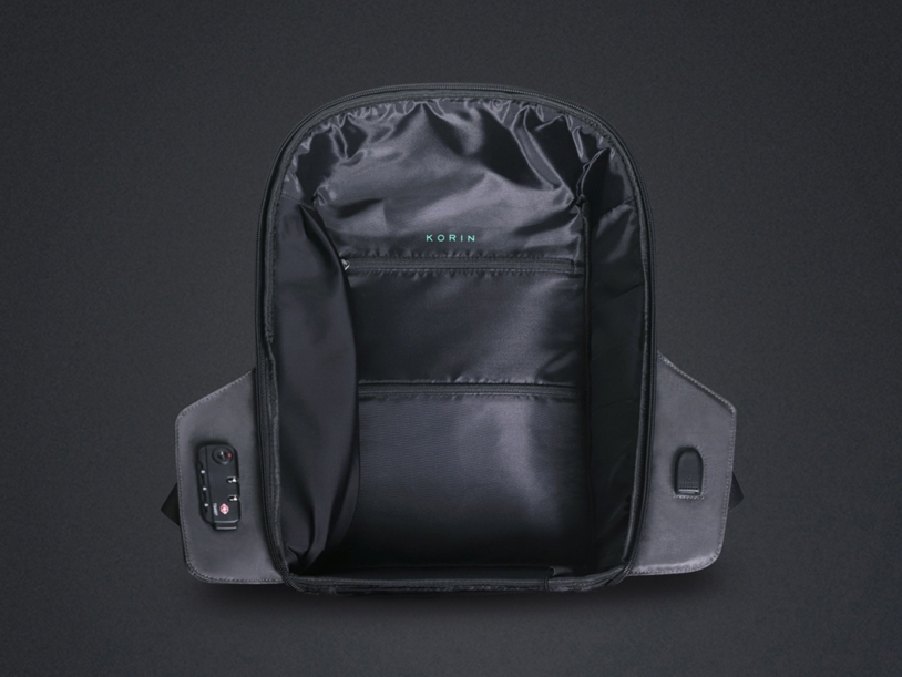 Водостойкий антикражный рюкзак Hipack для ноутбука 15.6" (Изображение 16)