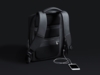 Водостойкий антикражный рюкзак Hipack для ноутбука 15.6" (черный) (Изображение 9)