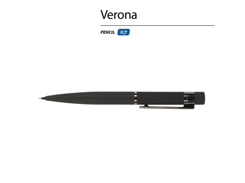 Карандаш механический "Verona", черный (черный) (Изображение 2)