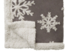 Плед Snowflake новогодний с капюшоном (серый) (Изображение 5)